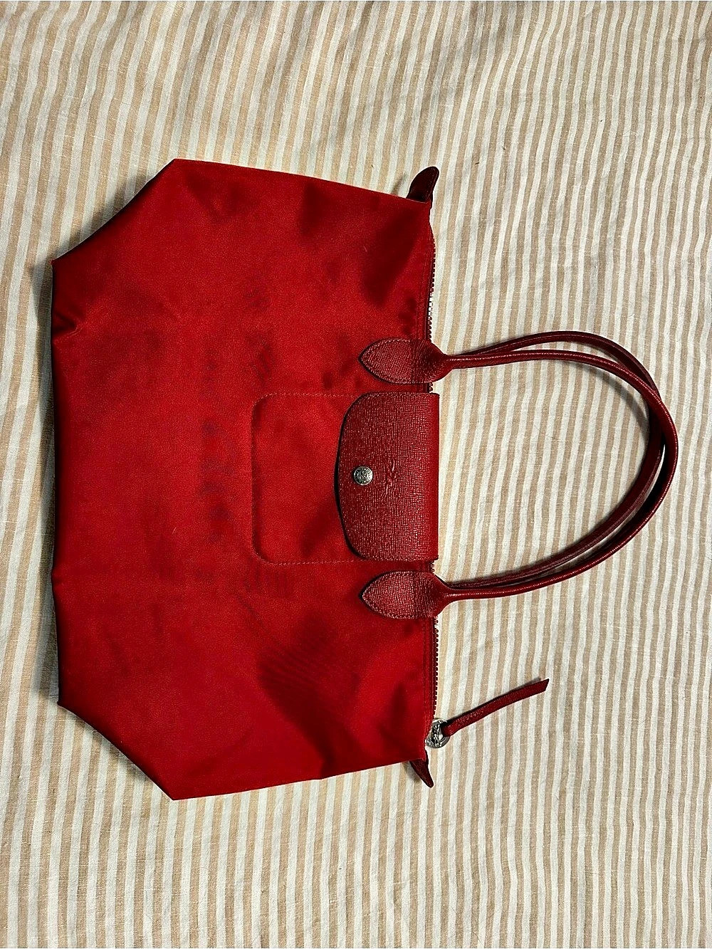 Longchamp Le Pliage Neo Medium Tote Bag in Red